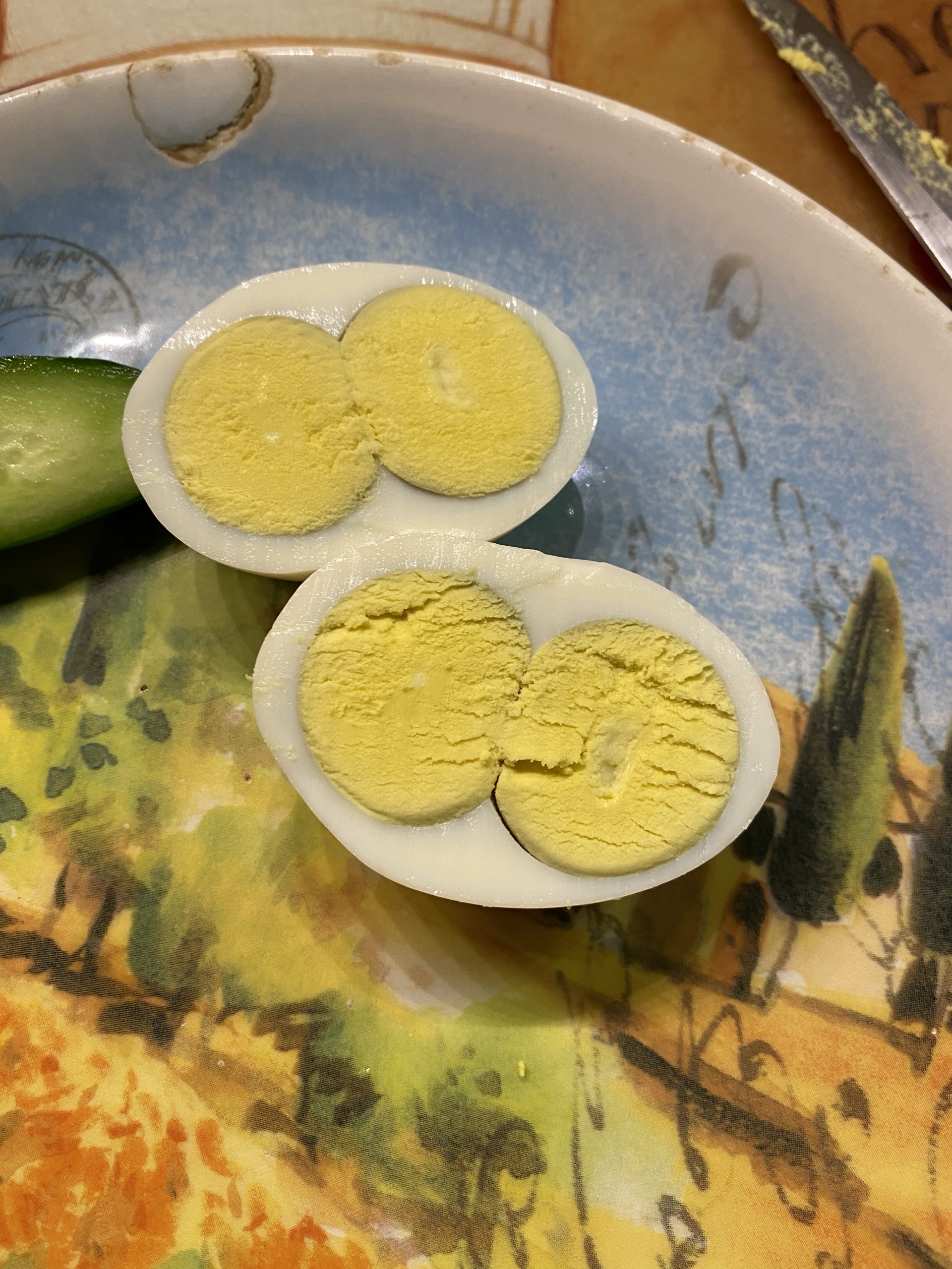 Double yolk HB egg